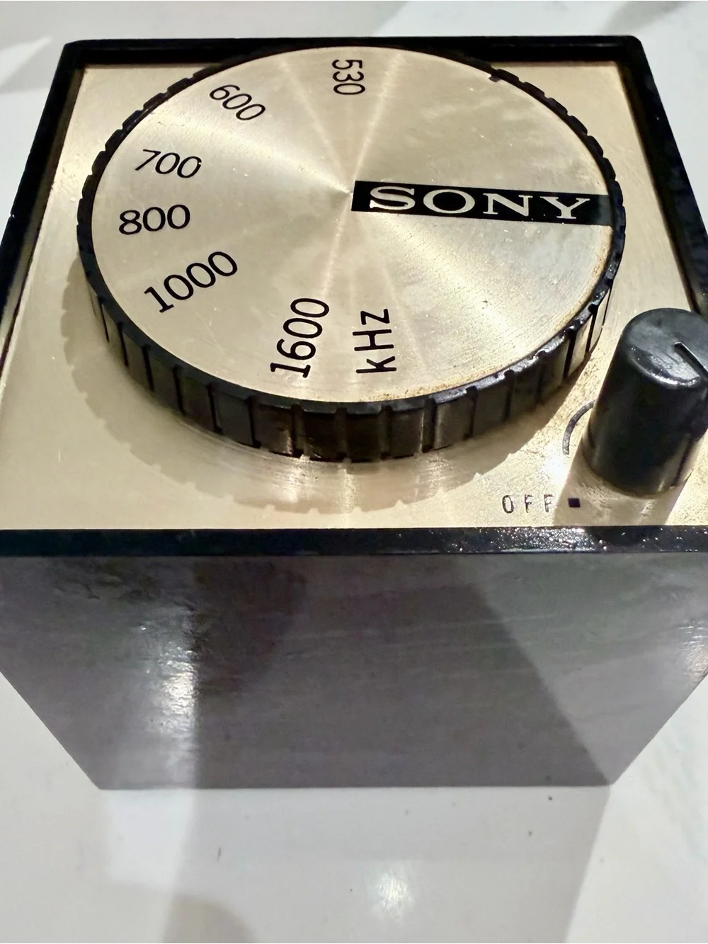 Vintage SONY AM Cube Radio 60's TR-1819 6 Transistor Retro Collectible Portable